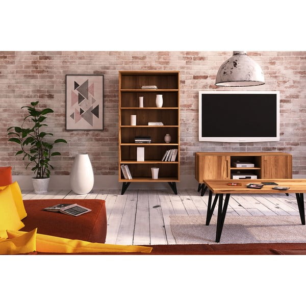 Dižskābarža koka grāmatplaukts 91x185 cm Golo – The Beds-image-1