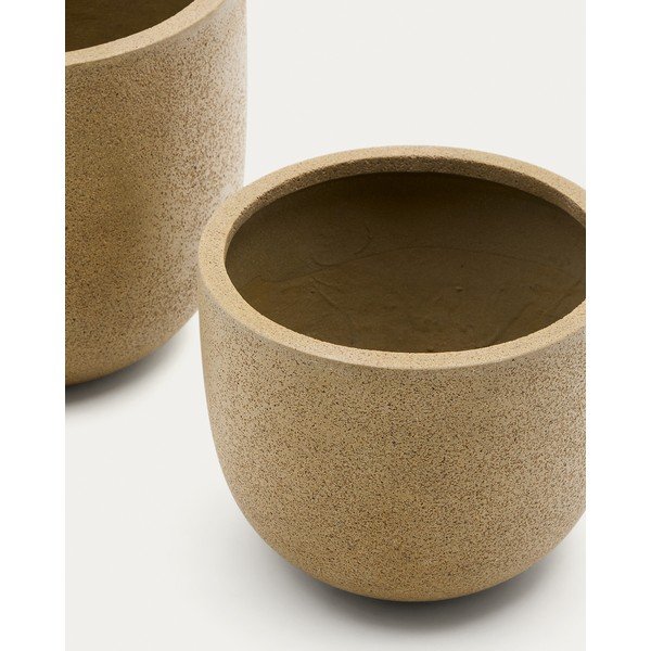 Puķu poda apvalki (2 gab.) no cementa ø 44 cm Selvi – Kave Home-image-3