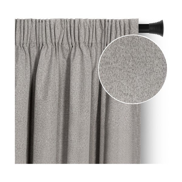 Pelēkbrūns gaismu necaurlaidīgs aizkars 140x250 cm Corita – Restilo