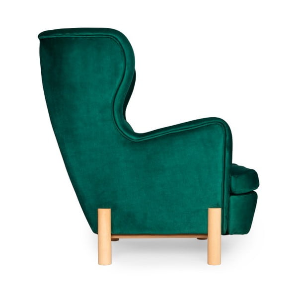 Tumši zaļš krēsls SKANDICA Ingrid Green-image-1