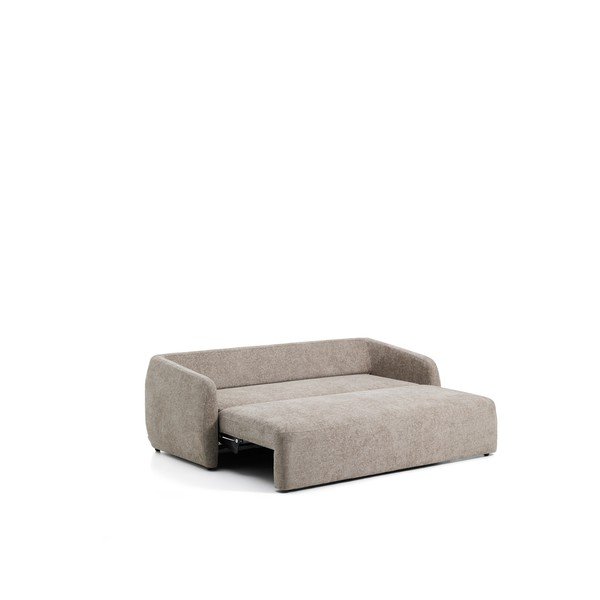 Pelēkbrūns salokāms dīvāns no šenila auduma 218 cm Laira – Kave Home-image-3