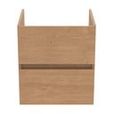 Dabīga toņa piekarams skapītis zem izlietnes ar ozolkoka imitāciju 50x55 cm Eurovit+ – Ideal Standard