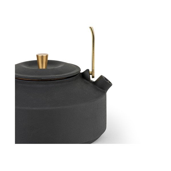 Melna čuguna tējkanna ar sietiņu 1 l Shangdong – Bredemeijer-image-4