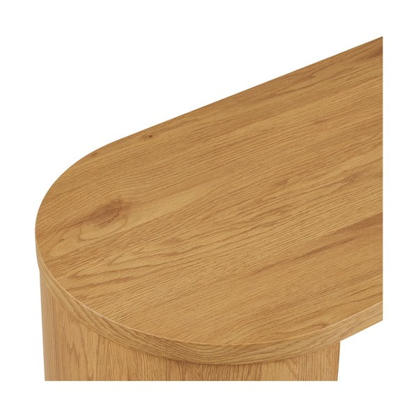 Dabīga toņa konsoles galds ar ozolkoka imitāciju 38x114 cm Bibione – House Nordic-image-4