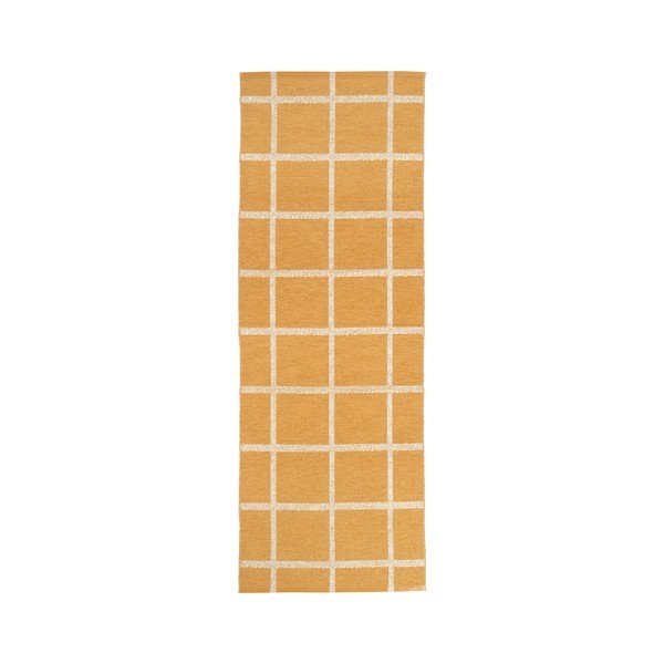 Okera dzeltens iekštelpu un āra celiņa paklājs 70x225 cm Ada Ochre – Pappelina-image-3