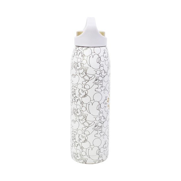 Balts nerūsējošā tērauda bērnu termoss 665 ml Mickey Mouse – STOR-image-1