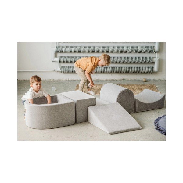 Brūns velveta putu rotaļu laukums 250x45x30 cm Montessori – Meowbaby-image-1