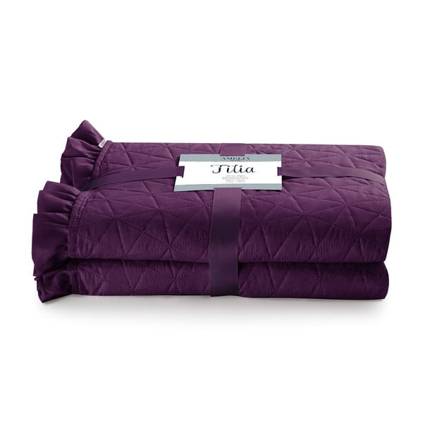 Violets gultas pārklājs AmeliaHome Tilia Plum, 220 x 240 cm-image-2