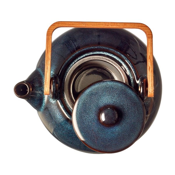 Tumši zila keramikas tējkanna ar sietiņu 1,2 l Gastro Blue – Bitz-image-3