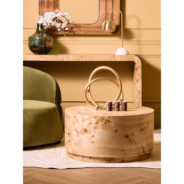 Dabīga toņa apaļš žurnālgaldiņš ø 80 cm Mota – Premier Housewares-image-3