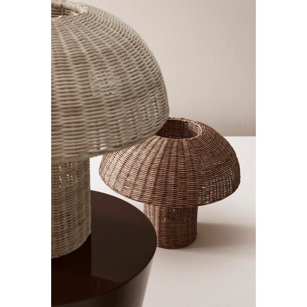 Dabīga toņa rotangpalmas LED galda lampa ar rotangpalmas abažūru (augstums 40 cm) Irele – Bizzotto-image-2