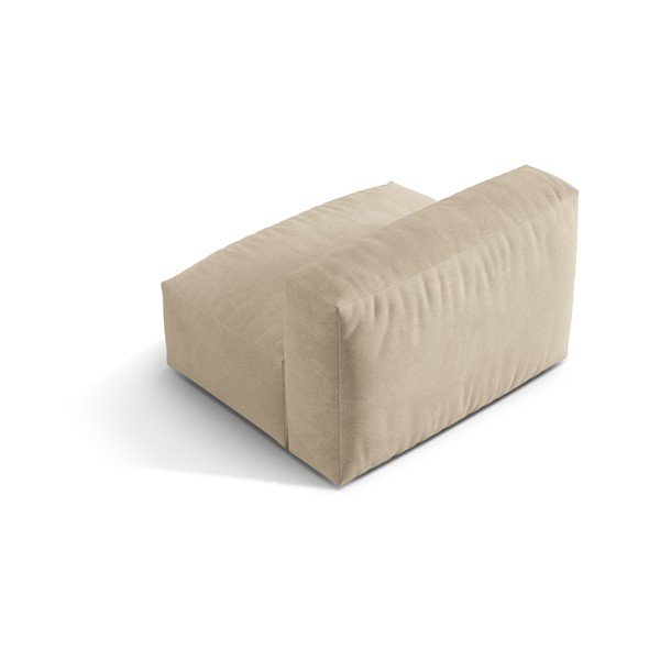 Bēša samta (vidējā moduļa) modulārā dīvāna daļa Martina – Micadoni -image-3