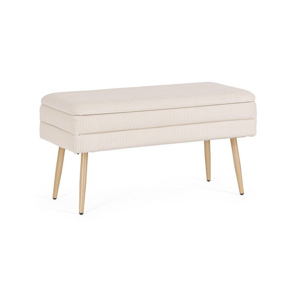 Balts polsterēts sols Olga – Bizzotto-image-2