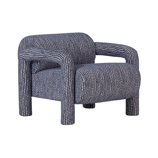 Dūmakaini zils atpūtas krēsls Lenny – WOOOD