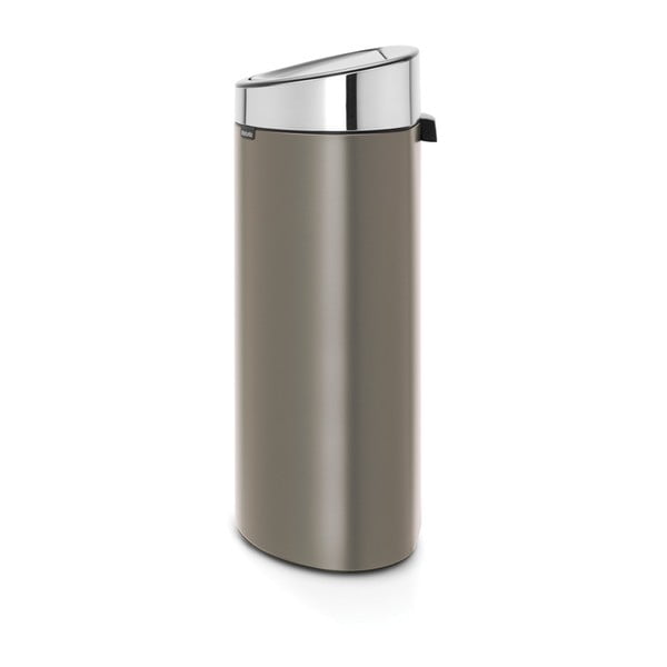 Pelēka ar pieskārienu atverama tērauda atkritumu tvertne 40 l Touch Bin – Brabantia-image-2