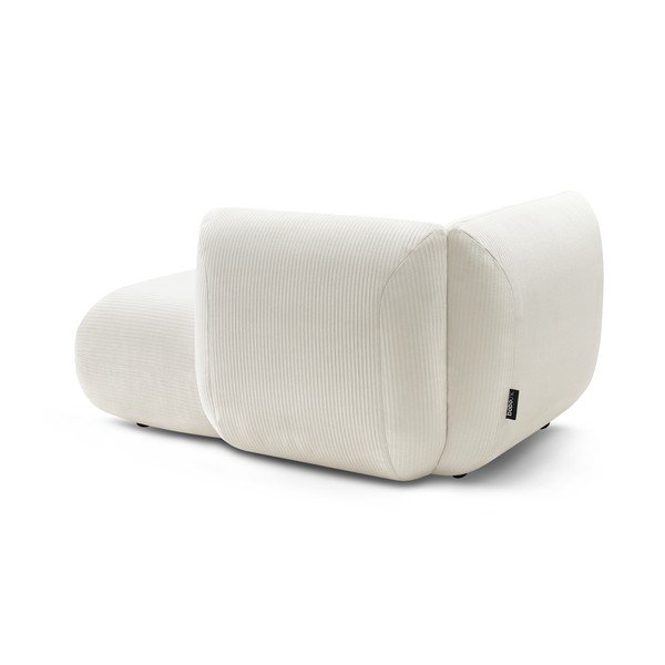 Balts velveta modulārais dīvāns (ar labo stūri) Lecomte – Bobochic Paris-image-4