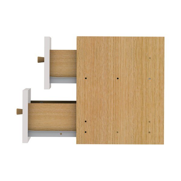 Gaiši pelēka moduļu plauktu sistēma ar atvilktnēm 43x33 cm Z Cube – Tenzo-image-4