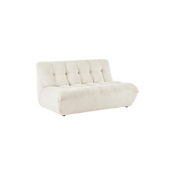 Krēmkrāsas velveta dīvāns 145 cm Kelso – Jotex