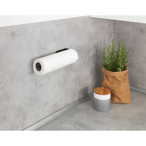 Melns sienas papīra dvieļu turētājs Wenko Nio-image-1