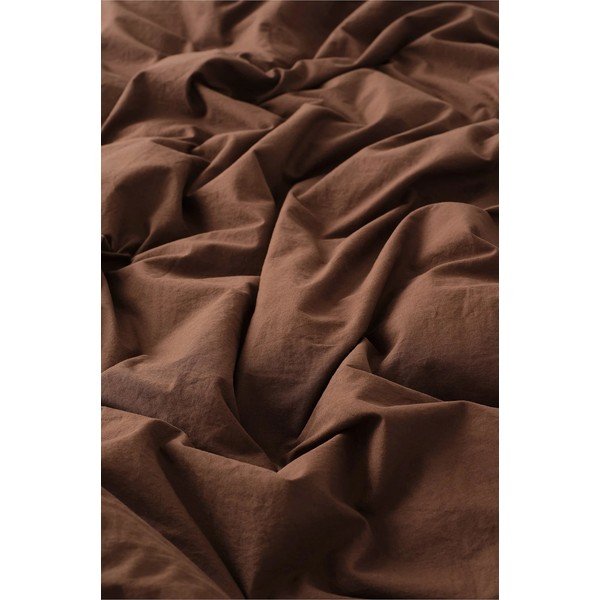 Brūna vienguļamā gultas veļa no organiskās kokvilnas  150x200 cm Juliette – Ellos Home-image-2