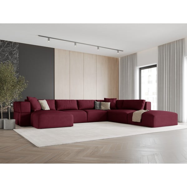 Bordo stūra dīvāns (ar labo stūri/U veida) Esther – Milo Casa-image-1