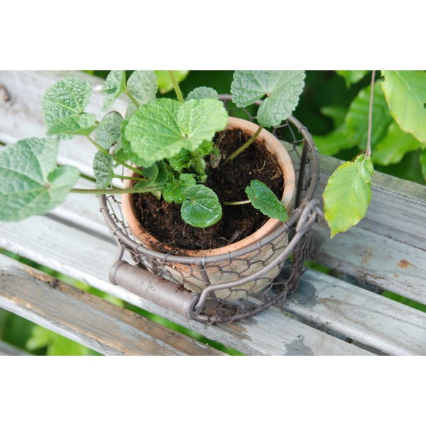 Terakotas ar rokām radīts puķu pods ø 12 cm – Esschert Design-image-4