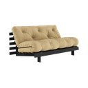 Sinepju dzeltens salokāms dīvāns 160 cm Roots Black Night – Karup Design