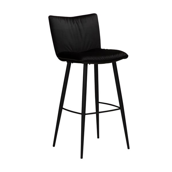 Melns samta bāra krēsls DAN-FORM Denmark Join, augstums 103 cm