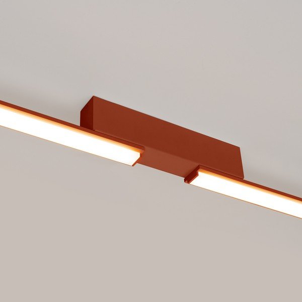 Ķieģeļu sarkana alumīnija LED griestu lampa 4x181 cm LAGOM – Thoro-image-2