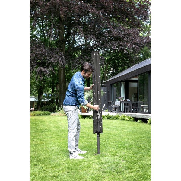 Antracīta pelēks dārza veļas žāvētājs 50 m Lift-O-Matic – Brabantia-image-3