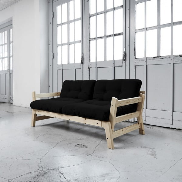 Dīvāns gulta Karup Step Natural/Black