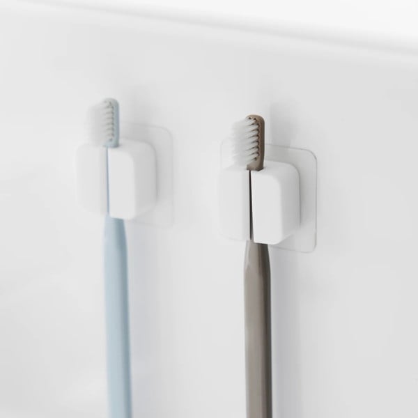 Balti silikona daudzfunkcionāli turētāji (2 gab.) Film Hook – YAMAZAKI-image-2