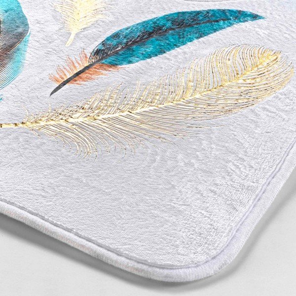 Balts vannas istabas paklājiņš tualetei 45x45 cm Plumiss – douceur d'intérieur-image-2