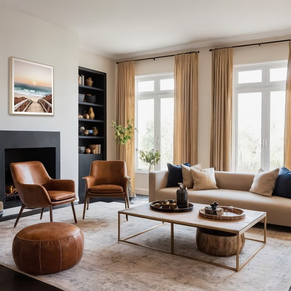 Glezna 50x50 cm Beach Footbridge-image-1