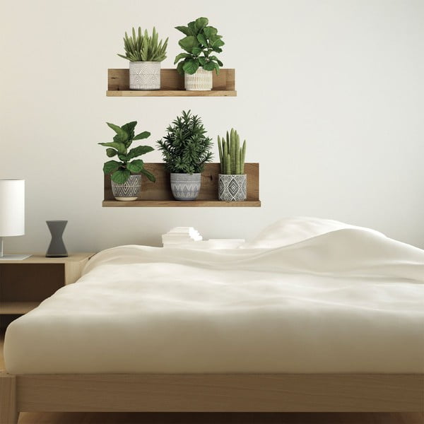 Sienas uzlīme 60x35 cm 3D effect Green Plants – Ambiance-image-1