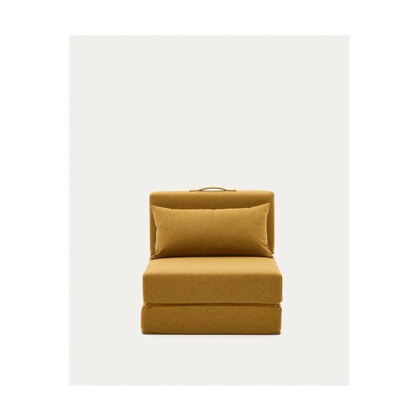 Sinepju dzeltens izvelkams atpūtas krēsls Arty – Kave Home-image-2