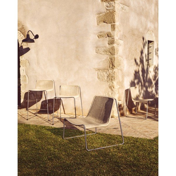 Bēšs dārza atpūtas krēsls Tavari – Kave Home-image-3