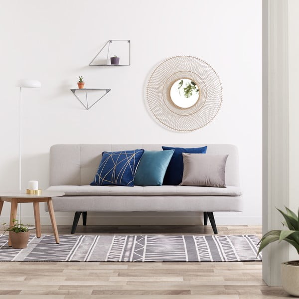 Melns metāla sienas plaukts Upp – Kave Home-image-1