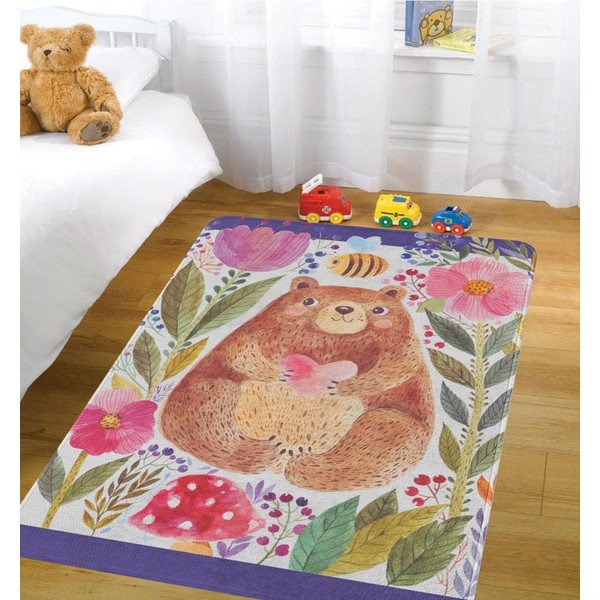 Bērnu paklājs OYO Kids Lācis ar sirdi, 80 x 140 cm-image-1