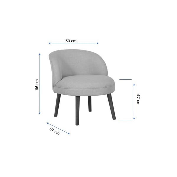 Bēšs atpūtas krēsls Nice – Artie-image-4