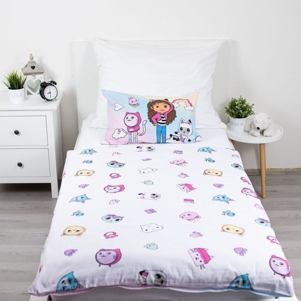 Kokvilnas bērnu gultas veļa bērnu gultiņai 100x135 cm Gabby's Dollhouse "Sugar Dream" – Jerry Fabrics-image-3