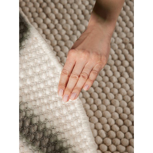 Bēšs ar rokām darināts vilnas apaļš paklājs ø 200 cm Richmond Diana – Ted Baker-image-4