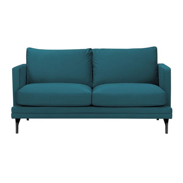 Turkīza krāsas dīvāns ar melnu kāju balstu Windsor & Co Sofas Jupiter