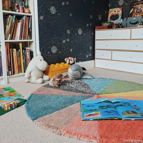 Mazgājams/ar rokām darināts vilnas bērnu paklājs ø120 cm Pie Chart – Lorena Canals-image-4