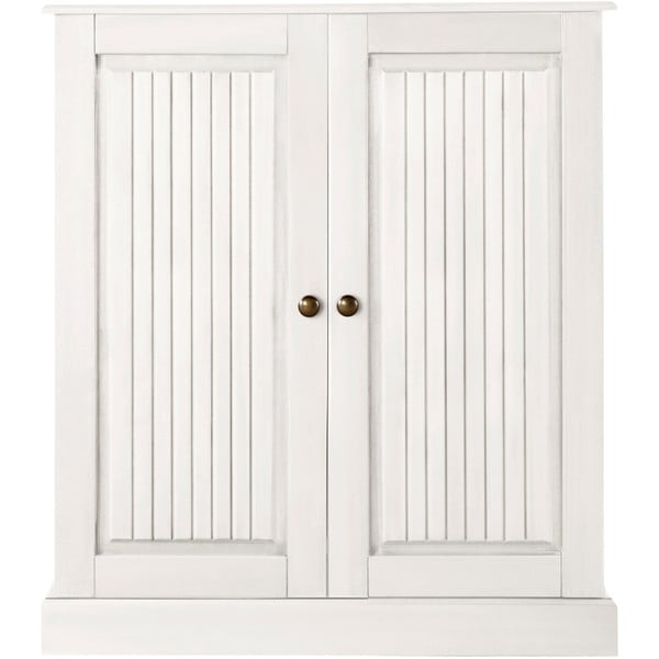 Balts priedes masīvkoka skapītis 100x34 cm Mille – Støraa