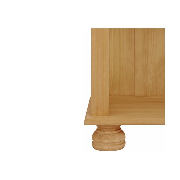 Dabīga toņa priedes masīvkoka grāmatplaukts 77x116 cm Ella – Støraa-image-4