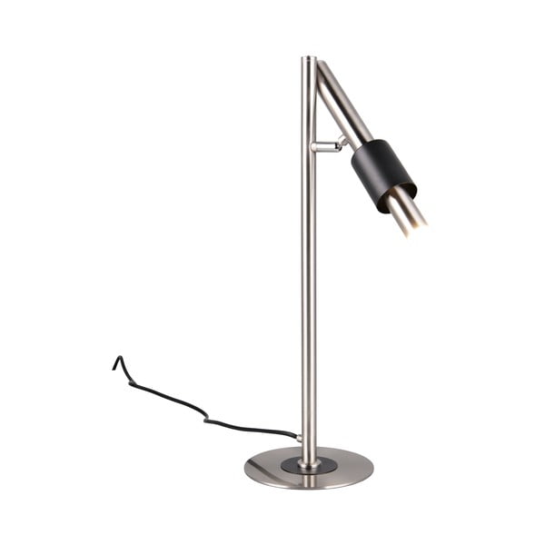 Melna/sudraba krāsas LED galda lampa (augstums 50 cm) Ikaris – Trio Select-image-2