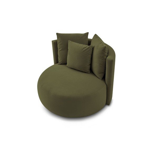 Zaļš samta atpūtas krēsls Cesar – Bobochic Paris-image-4