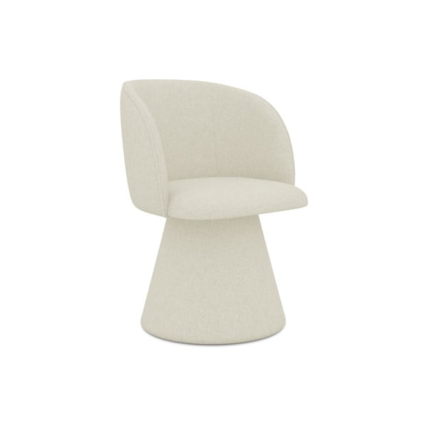 Krēmkrāsas polsterēts ēdamistabas krēsls Maia – Makamii