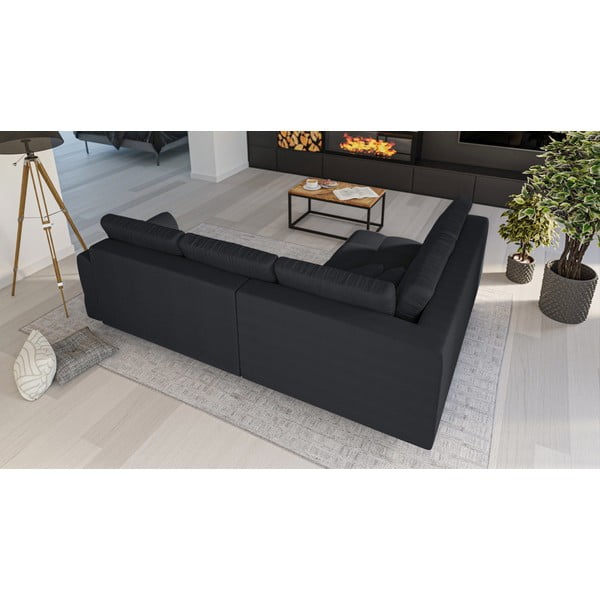 Tumši pelēks stūra dīvāns (kreisais stūris) Ariella – Ropez-image-3